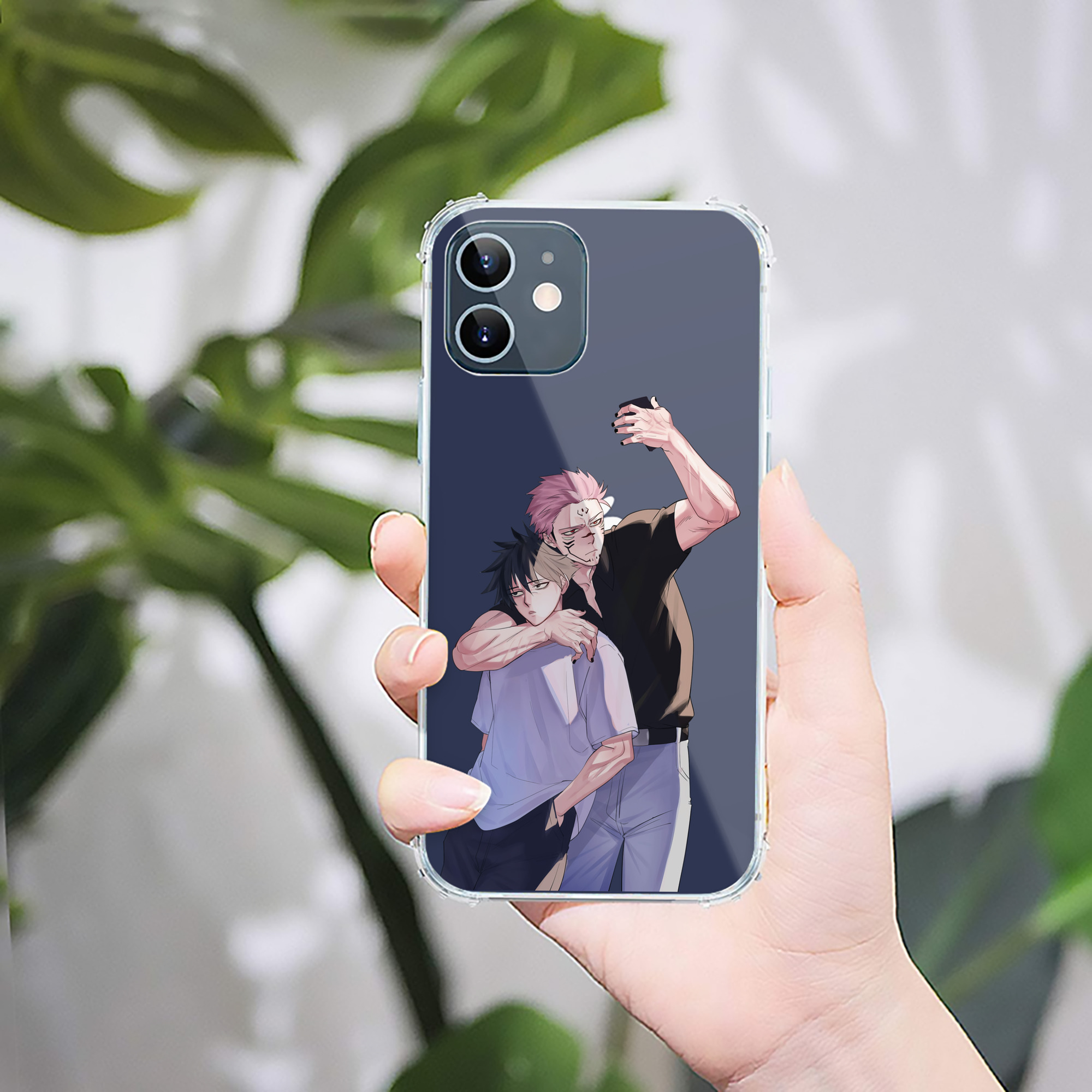 （画像用） 呪術廻戦 Jujutsu Kaisen 【iPhone 12シリーズ対応】透明スマホケース（クリアソフトケース）